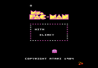 Ms. Pac-Man title screen for Atari 7800